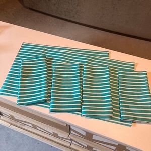 Kate Spade Turquoise Harbour Drive Placemats (2) and Napkins (4) NWOT
